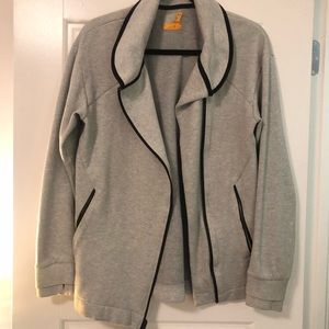 Grey Athletic zip up jacket